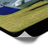 Silver & Blue, P51 Mustang, Side_WWII Planes Poster (Hoek)