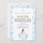 Silver Blue Party Theme Kaart (Voorkant)