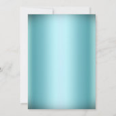 Silver Blue Princess Masquerade Sweet 16 Invite Kaart (Achterkant)