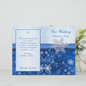 Silver Blue sneeuwvlok op het blauwe weddenschap-p (Staand voorkant)