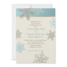 Silver Blue Snowflake Winter Weddenschap