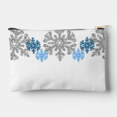 Silver Blue Snowflakes Winter Wedding Etui (Achterkant)