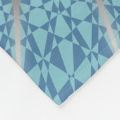 Silver Blue Turtle Mandala Animal Fleece Deken (Hoek)