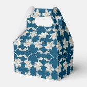 Silver Blue Winding Leaves Bedankdoosjes (Achterkant)