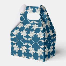 Silver Blue Winding Leaves Bedankdoosjes