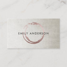SILVER BLUSH PINK BRUSH STROKE CIRCLE MARK LOGO
