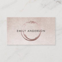SILVER BLUSH PINK BRUSH STROKE CIRCLE MARK LOGO