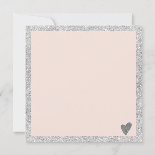 Silver blush roze vierkant cadeaubon logo (Achterkant)