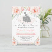 Silver Blush Rozen Prinses Assepoester Verjaardag Kaart (Staand voorkant)