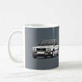 Silver BMW 3 reeks, E30, illustratie Koffiemok (Links)