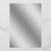 Silver Bokeh Bachelorette Party Folie Invitation Folie Uitnodiging (Achterkant)