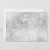 Silver Bokeh licht nieuw jaar oud Kaart (Achterkant)