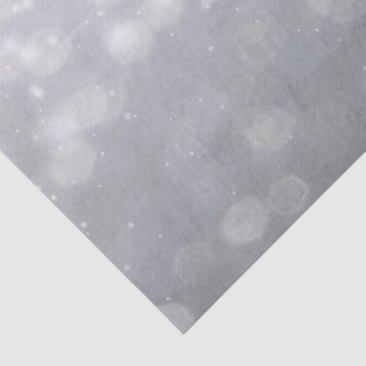 Silver Bokeh Lights Tissuepapier (Detail)