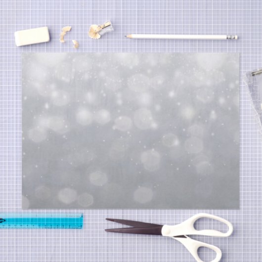 Silver Bokeh Lights Tissuepapier (Craft)