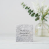 Silver Bokeh Sparkle Event Planner Visitekaartjes (Staand voorkant)