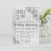 Silver Border Jubileum Celebration Kaart (Staand voorkant)