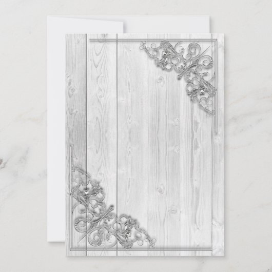 Silver Border Jubileum Celebration Kaart (Achterkant)