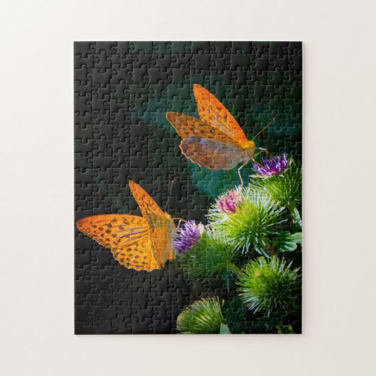 Silver Bordered Fritillary Butterfly. Legpuzzel (Verticaal)