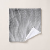 Silver Borhed Metal Abstract Bad Handdoek (Wasdoekje)