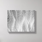 Silver Borhed Metal Abstract Canvas Afdruk (Voorkant)