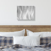 Silver Borhed Metal Abstract Canvas Afdruk (Insitu (Slaapkamer))