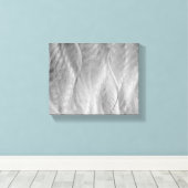 Silver Borhed Metal Abstract Canvas Afdruk (Insitu (Houten vloer))