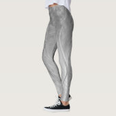 Silver Borhed Metal Abstract Leggings (Links)