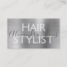 Silver Borhed Metal Hair Stylist