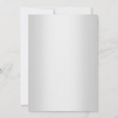 Silver Bouquet ELEGANT CLASSY WEDDING Kaart (Achterkant)