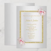 Silver Bouquet ELEGANT CLASSY WEDDING Kaart (Voorkant / Achterkant)