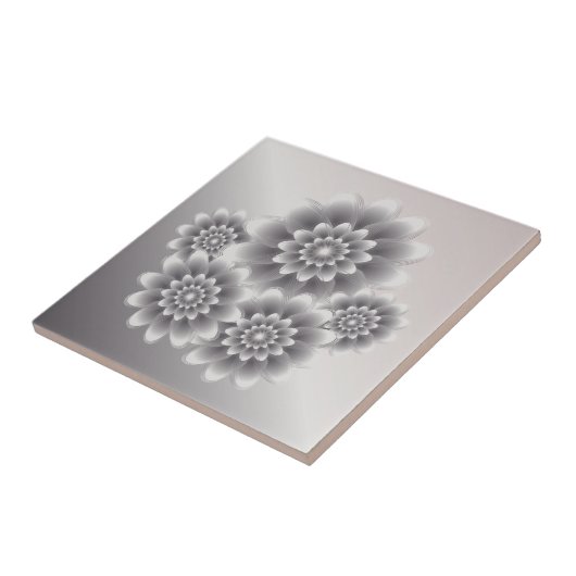 Silver bouquet tegeltje (Zijkant)