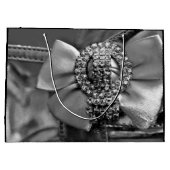 Silver Bow en Crystals Groot Cadeauzakje (Achterkant)