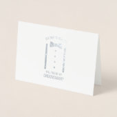 Silver Bow Stropdas Gepersonaliseerde Groomsman Vo Folie Kaarten (Voorkant)