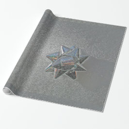 Silver Bow Wrapping Paper van Janz Cadeaupapier