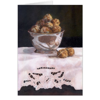 Silver Bowl met Walnoten