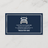 Silver Box Corner Lijst Logistics Trucker Visitekaartje (Achterkant)