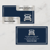 Silver Box Corner Lijst Logistics Trucker Visitekaartje (Voorkant / Achterkant)