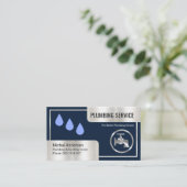 Silver Box Hoek Loodgieterij Lijst Visitekaartje (Staand voorkant)