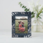 Silver Branch Merry Kerstfoto Lijst Feestdagenkaart (Staand voorkant)