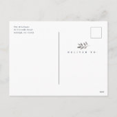 Silver Branch Merry Kerstfoto Lijst Feestdagenkaart (Achterkant)