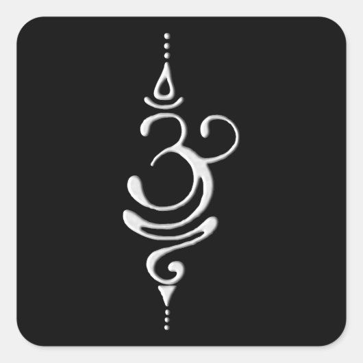 Silver Breathe  Vierkante Sticker (Voorkant)