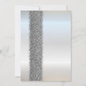 Silver Bridal Dress Silver Glitter Vrijgezellenfee Kaart (Achterkant)