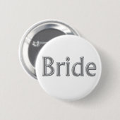 Silver Bride Button (Voorkant /achterkant)