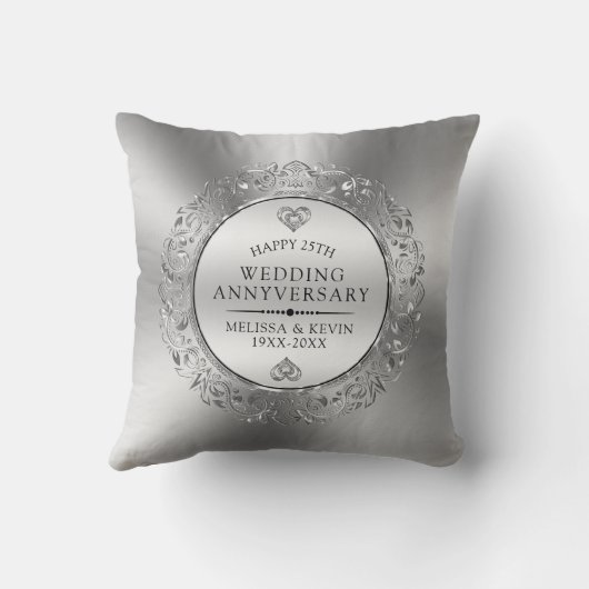 Silver bruilandflorale mandala kussen (Achterkant)