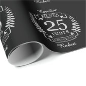 Silver bruiloft 25 jaar cadeaupapier (Rol Hoek)