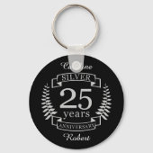 Silver bruiloft 25 jaar sleutelhanger (Voorkant)