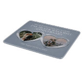 Silver bruiloft voorbij cadeau foto snijplank (Hoek)