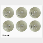 Silver Bubble Champagne Cheers Elegant Wedding Ronde Sticker (Vel)