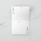 Silver Bubble & Silver Nuggets Nieuwjaar Dank u Bedankkaart (Binnen)