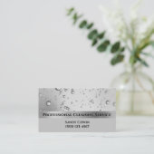 Silver Bubbles Professional Cleaning Services Visitekaartje (Staand voorkant)